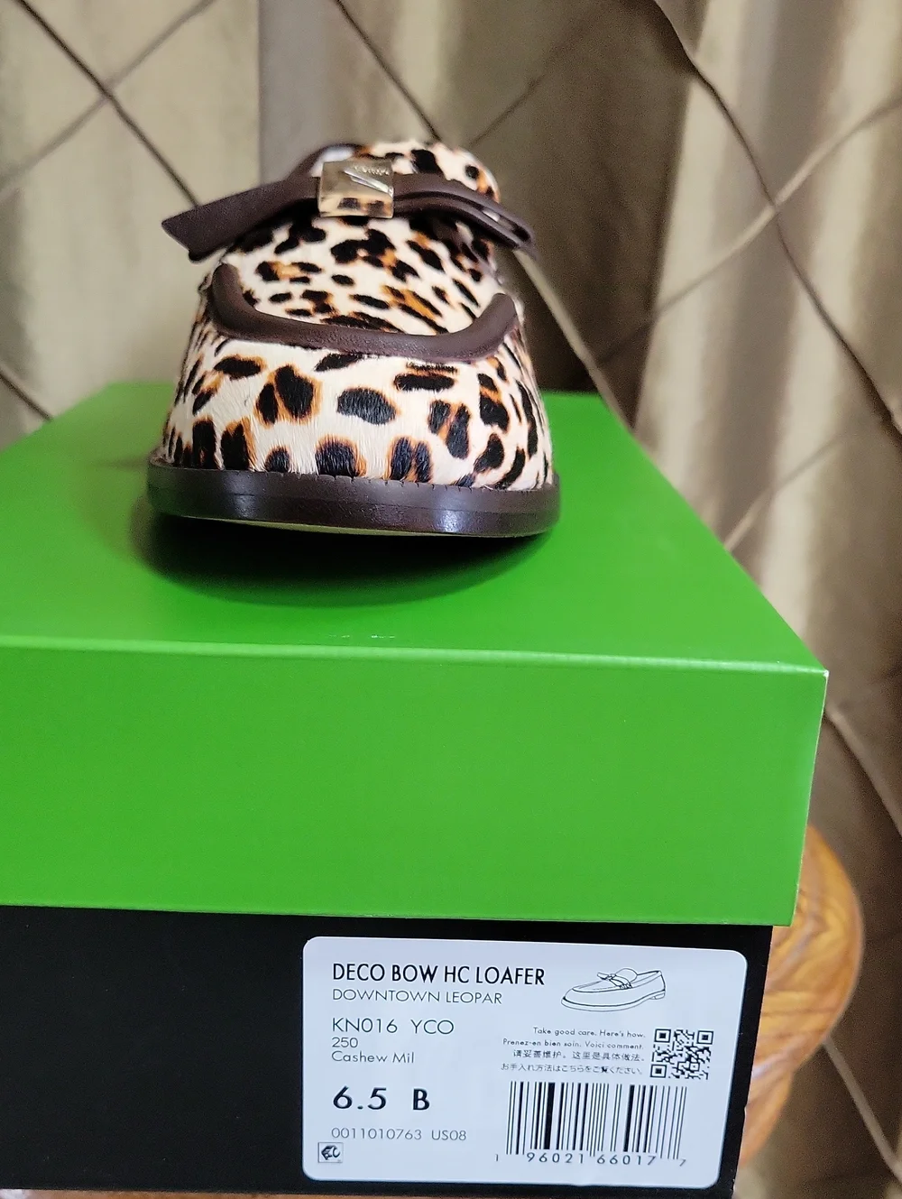 NWT- Kate Spade New York ‘Deco’ Downtown Leopard Calf-Hair Loafer